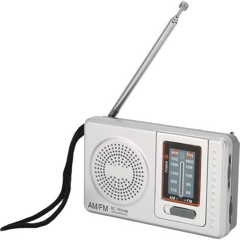 Radio portable AM/FM à piles – Antenne télescopique longue portée – Excellente réception et qualité sonore – Compacte et légère 79g (1/5)