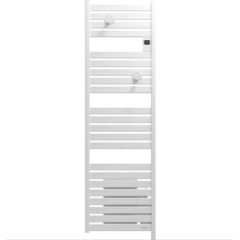 Sauter – Radiateur sèche-serviettes électrique 1750W – Fonction souffleur – Programmation intégrée – Acier blanc – Surface de chauffe 7m² – Hauteur 169cm – Largeur 50cm (1/5)