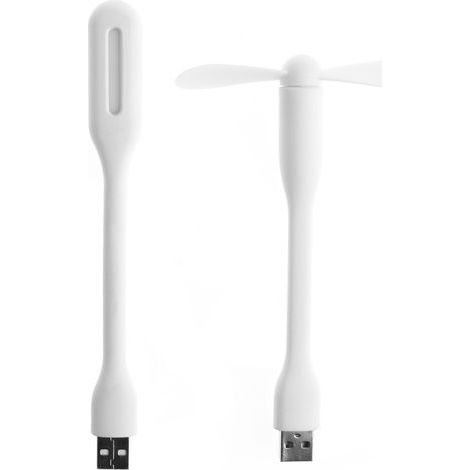 Flexible and portable USB fan, 5V mini USB fan with LED light for power bank, laptop, summer gadget