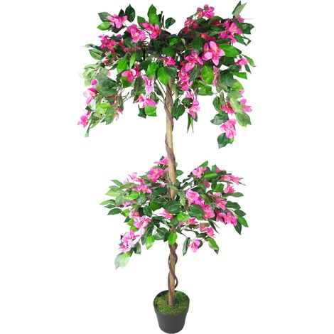 140cm EXTRA LARGE Artificial Flowering Rhododendron Bush Tree