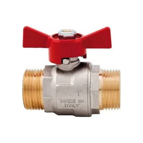 VALVOLA A SFERA PASSAGGIO TOTALE CON FARFALLA MM Misura: 1/2  DN 15  40 bar/580psi
