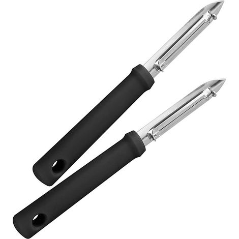 Fackelmann FCK21728 Coltelli pelapatate x2, Acciaio Inossidabile, 2 Risparmio, 18 x 12 x 2 cm (1/5)