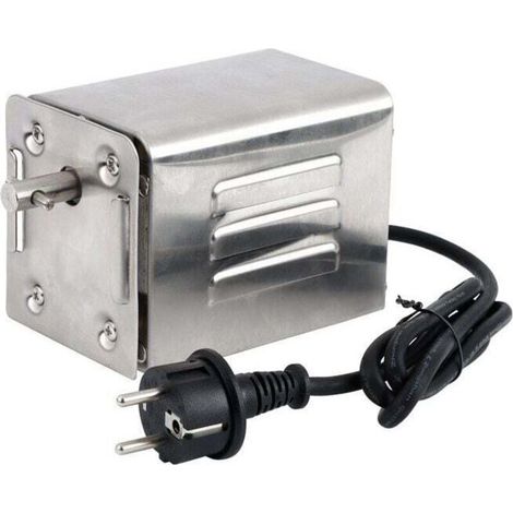 Electric motor for barbecue spit turner - Stainless steel - Load 50-70 kgF - Power 15W - Voltage 220V (EU) - 50-70kgF (1/5)