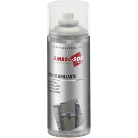 FPLUS spray cinc brillante 400 ml , Cincador en frio con un alto peso molecular a base de resinas de tipo sintético. Solidifica quimicamente produciendo un revestimiento metàlico d