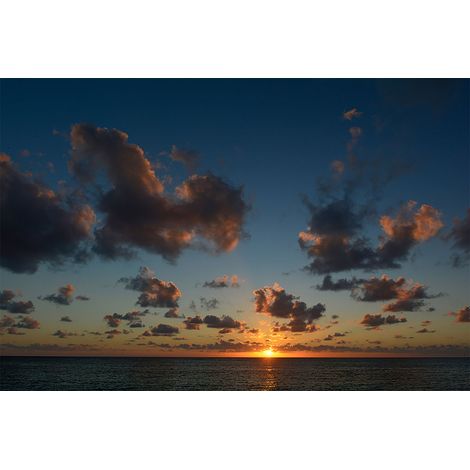Papier peint panoramique paysage Seychelles Tapisserie panoramique mer pour chambre Papier peint panoramique coucher de soleil (1/2)