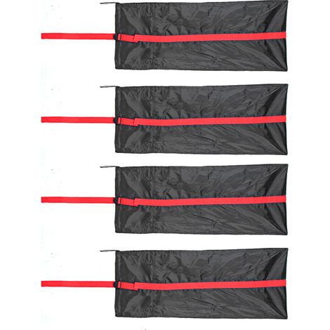 Housse de Roue de Secours Universelle 4 Pièces Sac de Rangement Protection Pneu pour Voiture SUV Camion Taille S 190T (1/5)