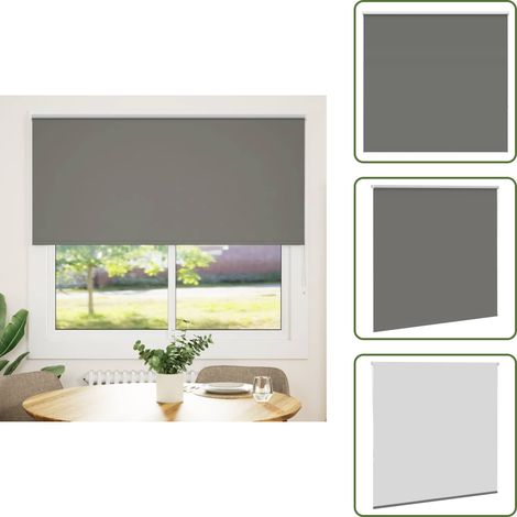 Verdunkelungsrollo Grau 145x150cm Stoffbreite 141,6cm Polyester - Verdunkelungsrollo - Verdunkelungsrollos - Rollo - Verdunklungsrollo (1/5)