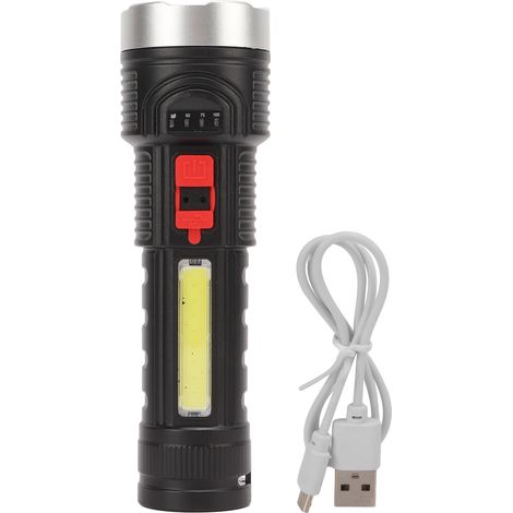 500 Lumen wasserdichte, per USB aufladbare Taschenlampe, tragbar für Camping, Wandern und Angeln (1/5)