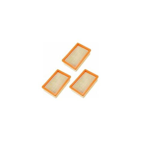 LAN Lot de 3 filtres de rechange pour aspirateur plat KARCHER MV4 MV5 MV6 WD4 WD5 WD6 P Premium WD5 (1/2)