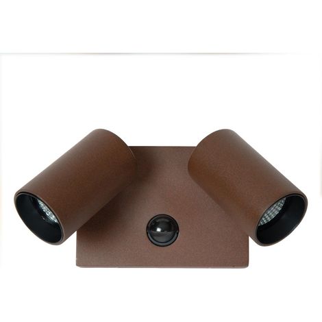 Tache murale IP65 Emeric Double brun rouille avec capteur - 69807/19/97 (1/3)