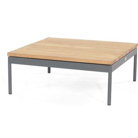 Lounge-Tisch Vogue Teak/Alu B/T/H 80/80/ 32 SonnenPartner