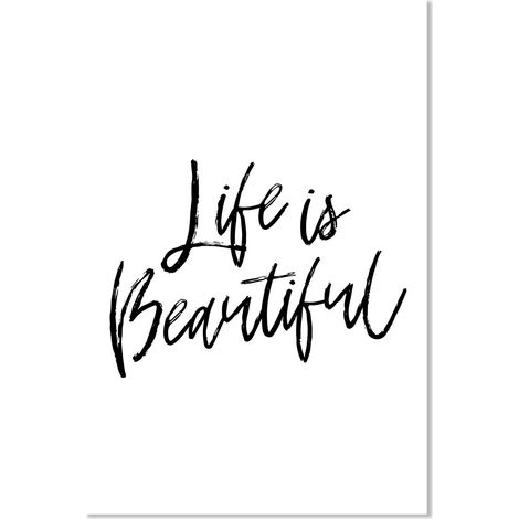Affiche Life is beautiful - 40x60cm - made in France (1/5)