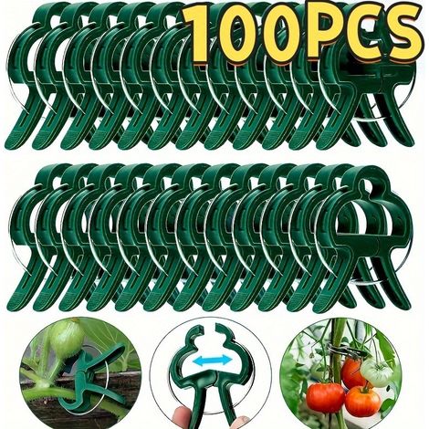 100 tuteurs réutilisables de haute qualité pour fixer les tiges, les branches et les vignes. (1/5)