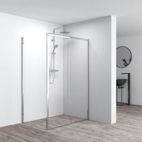 Lato Fisso 68-70x185h 4mm Cromato - Volta (1/3)