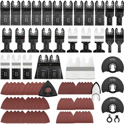 37 lames de scie pour outils multifonctions (métalleux, bois) compatibles avec Multimaster, Fein, Bosch, Dewalt et Makita (1/5)