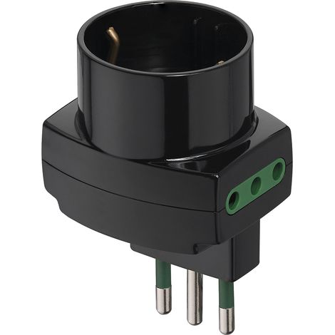 VIMAR - 00313 Adattatore sfals.vert.S11+2P11+P30 nero