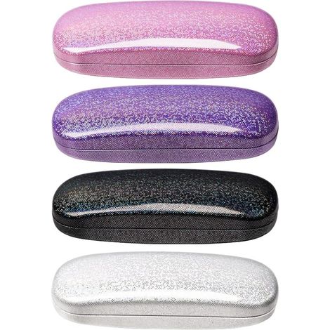 (4er-Pack) Brillenetuis, Unisex-Hartschalen-Brillenetuis