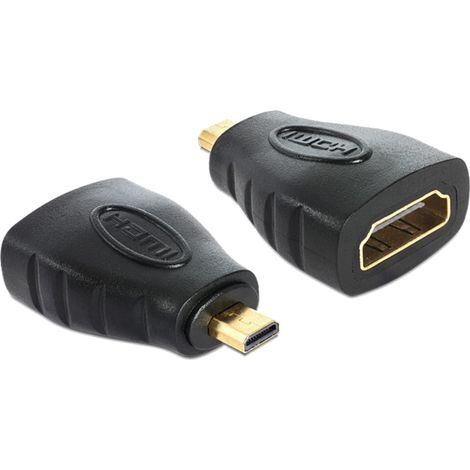 Delock 65242 HDMI Adaptateur [1x Micro HDMI™ - 1x HDMI femelle] noir