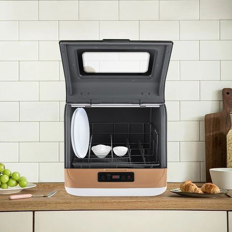 Senderpick – Lave-vaisselle portable 800W – Capacité 4-6 ensembles – Dimensions 45x40x44.8 cm – Résistant à l'eau et à la rouille – Installation sans perçage (1/5)