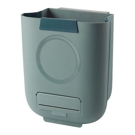 Poubelle pliable de 13 L avec grattoir et boîte de rangement pour déchets de cuisine, recyclage du papier, broyeur de déchets