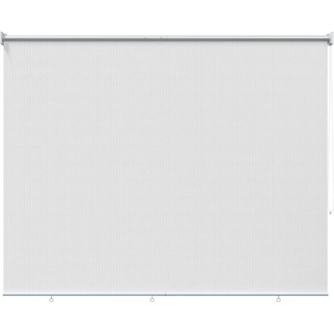 Persiana enrollable de exterior 165(ancho)x140(alto)cm blanca vidaXL
