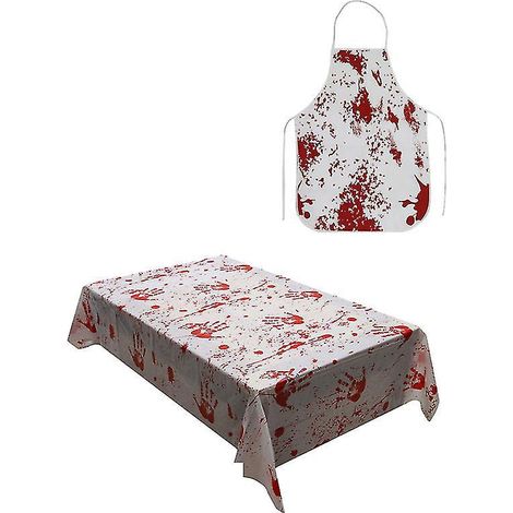 1 Set blutige Tischdecke für Halloween-Dekorationen