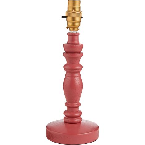 Base lampada da tavolo Bibury in legno rosa B22 Endon (1/5)