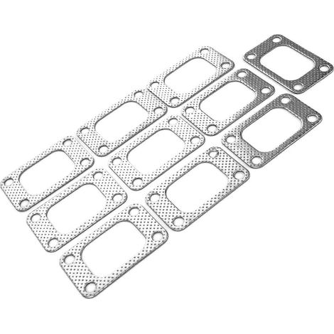 Kit de 10 joints de bride turbo T3 en graphite et aluminium, compatible avec turbos T34, T35, T38 et GT35. (1/5)