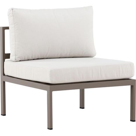 Module Canapé de Jardin "Copacabana" 74cm Marron (1/4)
