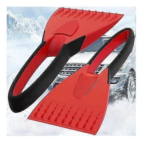 Grattoir à glace pour voiture, grattoir à glace pour pare-brise, pour lunette arrière et vitres latérales, outil d'hiver (1/4)