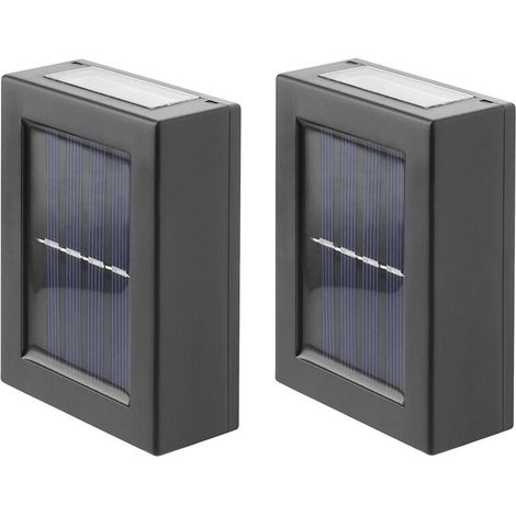 Applique murale solaire LED pour extérieur, étanche, lumière chaude, pour porche, jardin, terrasse, escalier, décoration-AquaForge