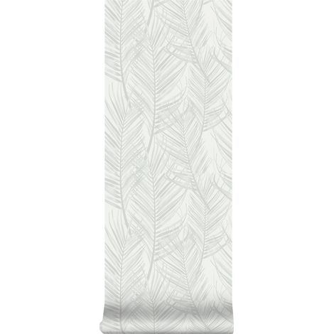 Superfresco Easy - Palm - Weiss/Grau - Vliestapete - 10m x 52cm