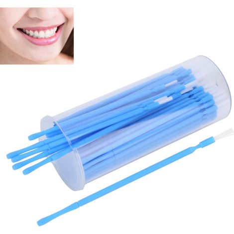 Beyamis 100 applicateurs de fluorure dentaire jetables, brosse blanchissante et désensibilisante (1/5)