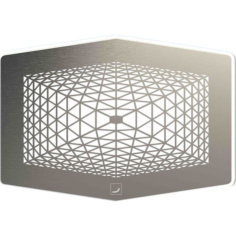 Zehnder Design-Abdeckgitter ComfoGrid Rubino für CLD, 270x192 mm, Edelstahl, mit Filter - 990322343