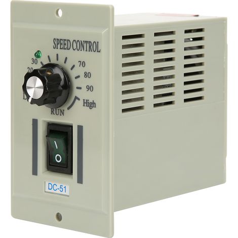 Miniatur-Drehzahlregler mit Permanentmagnet, DC-Anschluss DC-51, Eingangsspannung 110 V, Ausgangsspannung DC 0-90 V (1/5)