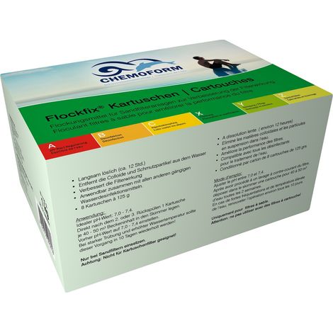 Chemoform Flockfix Kartuschen 1 kg Flockungskartuschen für klares Poolwasser