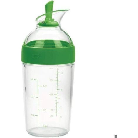 Good Grips - Shaker à vinaigrette compact - Shaker à vinaigrette - Bouteille transparente - Vert (1/5)