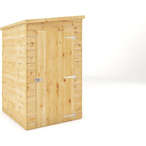 4 x 4 Feet Modular Shiplap Pent - Windowless - Wood - L134 x W127.9 x H203.3 cm