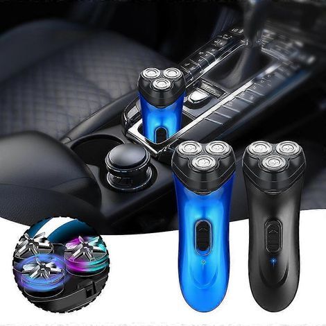 Rasoir électrique pour homme avec triple tête, chargement USB, longue autonomie, pour usage masculin