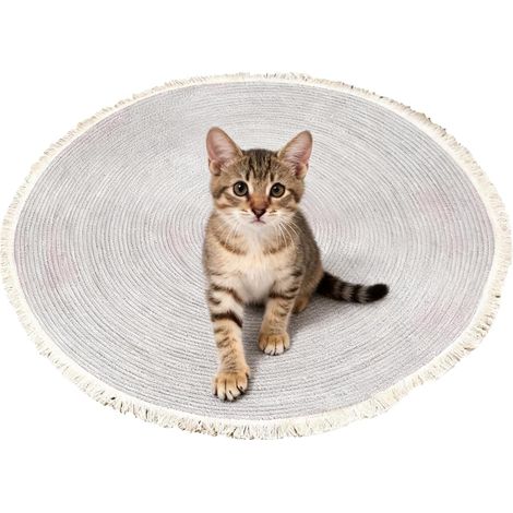 Tapis pour Les Griffes des Chats - Carpette Ronde en Corde (1/5)
