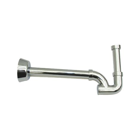 Siphon Royal en forme de S pour lavabo en laiton chrome' sans bonde avec gant 1" 1 - 4 e'crous en laiton