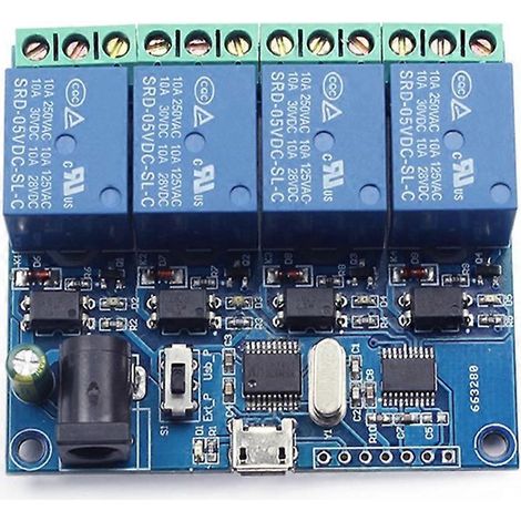 LCUS-4 4-Kanal-USB-Relaismodul, intelligentes Steuerrelais, 5V USB-Smart-Schalter (1/5)