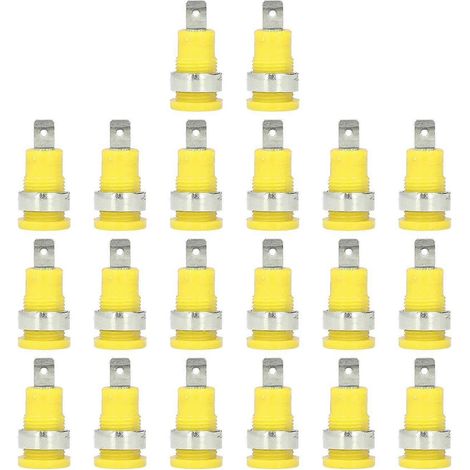 20 Stück Bananenstecker 4 mm, starke Verbindungen, Korrosionsbeständigkeit, gute Leistung, elektrischer Test AC