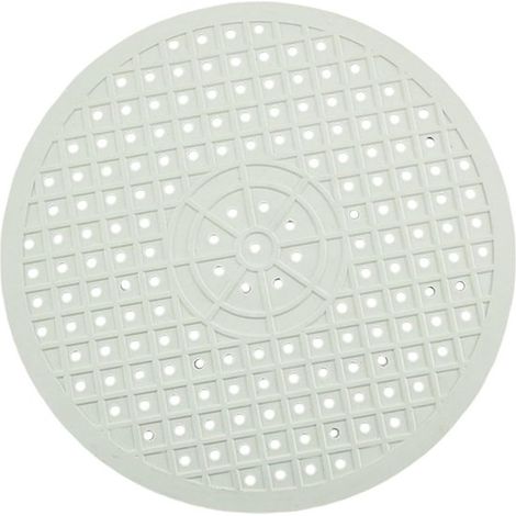 Tapis d'évier - Tapis d'égouttage - Rond - Tapis d'évier - Tapis d'évier - Pour évier - ø 30,6 cm - Tpr - blanc - Pour le sol de l'évier de cuisine, les Couverts et la verrerie (1/5)