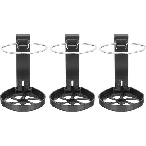 Lot de 3 porte-gobelets multifonctionnels pour voiture : porte-gobelet de portière, boîte de rangement pour accoudoir, organisateur de tasses à café.-12x9.5cm-Black (1/2)