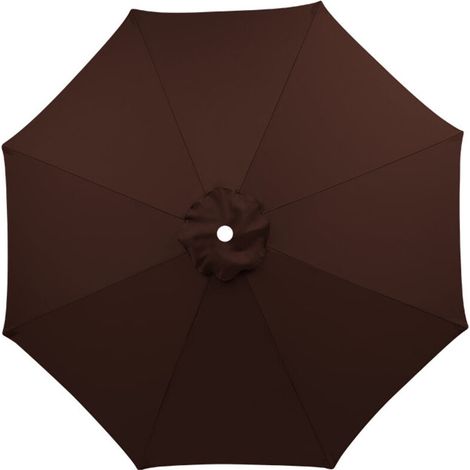 Housse de rechange pour parasol, 8 baleines, 3 m, imperméable, anti-UV, tissu de rechange, Brun (1/5)