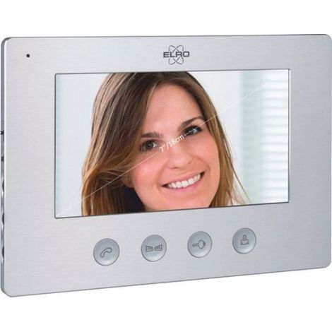 Moniteur Door intercom - ELRO - DV4000-M - Écran 7 pouces - Vision nocturne - Aluminium brossé