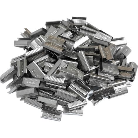 Sigilli fibbia per reggetta da 15 mm in acciaio fermaglio blocca reggia 500 pz.