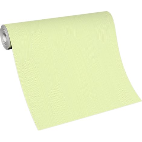 BRICOFLOR Papier Peint uni vert pastel Papier Peint sans raccord vert pour salle de bain, chambre & plus Tapisserie intissée (1/4)