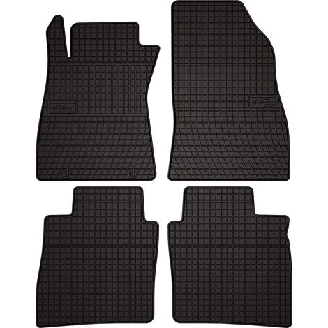 Alfombrillas de goma para coche: Nissan Pulsar C13 hatchback (2014-2018) - negras, a medida (1/5)